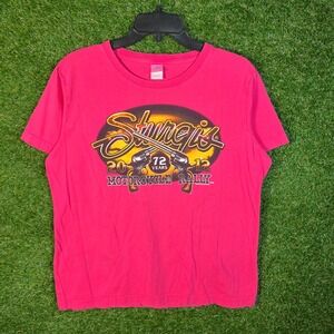 LAT Sturgis Motorcycle Rally 2012 72‎ Years Pink Graphic T-Shirt Womens Large